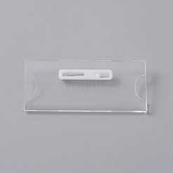 Transparente Acryl-Rechteck-ID-Kartenhüllen Brosche finden&nbsp;FIND-WH0108-54