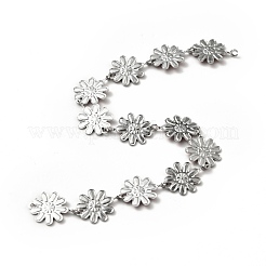 Cadenas de eslabones de flores de acero inoxidable 304&nbsp;CHS-C004-04D-P