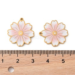 Pendentifs en acier inoxydable 304 émaillés&nbsp;STAS-S156-01G-06