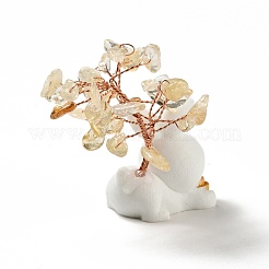 Decorazioni per la visualizzazione dell'albero di citrino naturale&nbsp;DJEW-E007-01RC-03