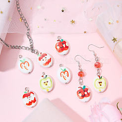 8 pendentif en porcelaine fait main&nbsp;PALLOY-SW00155