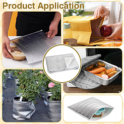 Lámina de algodón aislante térmico de espuma EPE y papel de aluminio&nbsp;DIY-WH0671-442