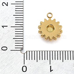 Placcatura ionica (ip) ciondoli in acciaio inossidabile 304&nbsp;STAS-P379-03G-G