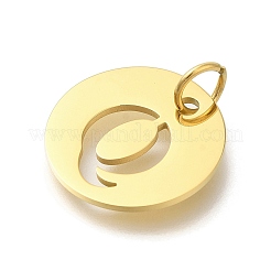 Placcatura ionica (ip) ciondoli in acciaio inossidabile 304&nbsp;STAS-M074-01G-Q