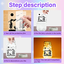 PVC-Lampenfolie für diy buntes Licht Hängelampe Milchglas&nbsp;DIY-WH0408-015