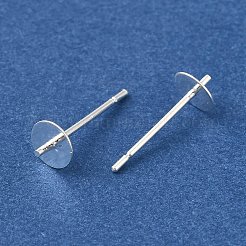 Ricerca di orecchini a bottone in ottone&nbsp;KK-K383-02C-S
