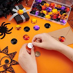 48 stücke 4 arten halloween selbstklebende acryl strass aufkleber&nbsp;STIC-FG0001-06