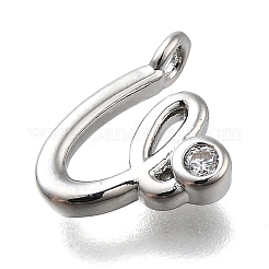 Pendentifs avec zircon cubiques à micro-pavés en laiton&nbsp;KK-B132-12P-U