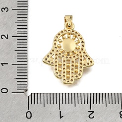 Pendentifs en laiton zircon cubique transparent&nbsp;KK-C263-22B-G