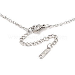 Colliers à chaîne torsadée en acier inoxydable 304&nbsp;NJEW-H044-08P