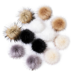 Weiches Pompon-Nähzubehör mit Druckknöpfen&nbsp;SNAP-TZ0002-B01