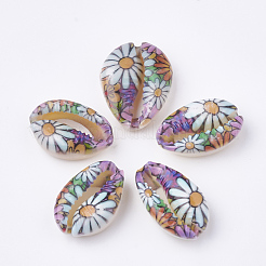 Perle di conchiglia naturale stampate&nbsp;X-SHEL-S274-27D