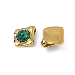 Anhänger aus synthetischem Malachit/Opalit/natürlichem schwarzem Onyx (gefärbt und erhitzt)&nbsp;STAS-Q350-20G