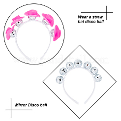 Boule disco en verre bling et capuchon en plastique&nbsp;SJEW-AN0001-07
