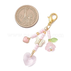 Decorazioni pendenti con perline di semi di vetro&nbsp;HJEW-MZ00405-01