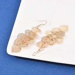 Boucles d'oreilles avec pendentif en laiton&nbsp;EJEW-B157-02A-G
