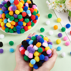 500 Stück 10 Farben DIY Puppe Handwerk Pom Pom Garn Pom Pom Bälle&nbsp;AJEW-PH0011-75
