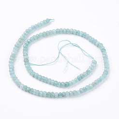 Natürliche weiße Jade Perlenstränge&nbsp;G-R171-2x4mm-08-01