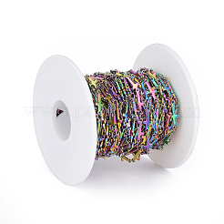Catene a maglie in acciaio inossidabile 304 fatte a mano con placcatura ionica (ip)&nbsp;STAS-G038-21M