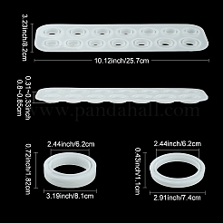 3 Stück 3 Stile DIY Silikonformen für Armreife und Ringe&nbsp;AJEW-YW0001-54