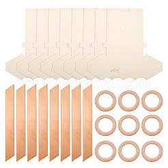 Geschenkboxen aus Papier für Schmuck mit Schleife&nbsp;CON-TAC0010-86