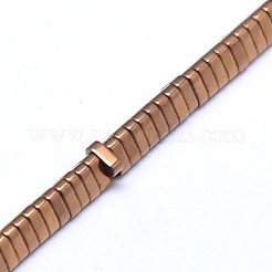 Electroplate non magnetici ematite sintetico fili di perline&nbsp;G-I093-03