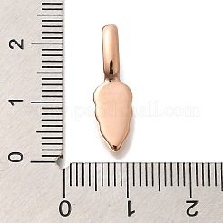 Cabochon pendenti in acciaio inossidabile 304&nbsp;STAS-G350-23RG