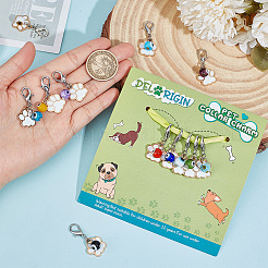 Pendentifs en alliage émail pour animaux de compagnie&nbsp;HJEW-AB00743