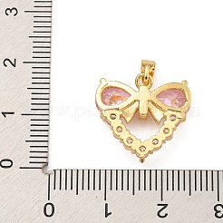 Cremagliera in ottone placcatura pendenti zirconi&nbsp;KK-U035-12G