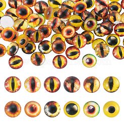 70pcs 2 styles de cabochons en verre&nbsp;GLAA-TADJ0001-18D