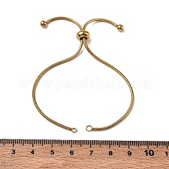 Bracciale regolabile con catena scorrevole in acciaio inossidabile 201&nbsp;SA-CBA4A7F-01G
