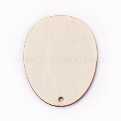 Ungefärbtes Holz große Anhänger&nbsp;WOOD-G003-04