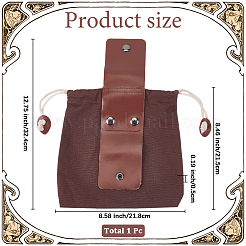 1 x faltbare Werkzeugtasche aus Canvas und PU-Leder&nbsp;ABAG-GF0001-38
