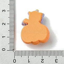 Cabujones decodificados de resina opaca con tema de Halloween&nbsp;CRES-Q219-03G