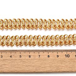 Collares de cadena de eslabones de anillo de acero inoxidable 304 para mujeres y hombres.&nbsp;NJEW-S443-01G