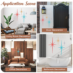 4 stücke 4 arten eisen wand aufkleber&nbsp;HJEW-WH20003-63B