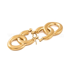 Creolen aus 304er Edelstahl mit Ionenbeschichtung (IP) für Damen&nbsp;EJEW-P279-28G