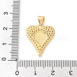 Pendentifs en laiton zircon cubique transparent&nbsp;CU-CBA03AF-09C-G