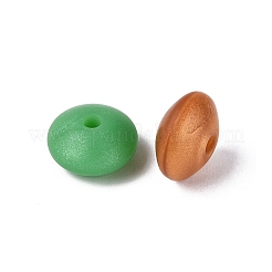 Perlmuttfarbene Silikonperlen&nbsp;SIL-N006-18