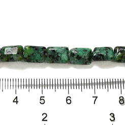 Brins de perles de turquoise africaine (jaspe) naturelles teintes&nbsp;G-G085-A06-01