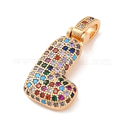 Colgante micropavé cubic zirconia de latón&nbsp;KK-C076-29L-G02