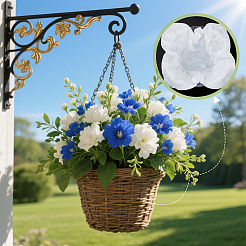 Coton absorbant à fleurs carrées&nbsp;DIY-WH0308-821C
