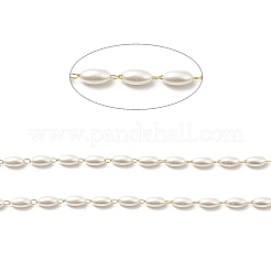 Handgemachte ovale Kunststoffperlenketten&nbsp;CHS-I019-10G-01
