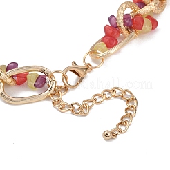 Halsketten mit Emaille-Anhänger aus Legierung im Strand-/Ozean-Stil für Damen&nbsp;NJEW-K384-01