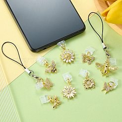 Bouchons anti-poussière mobiles en plastique 3 pièces&nbsp;HJEW-SW00230-07