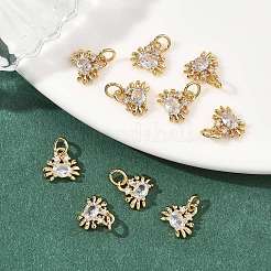 Dijes de latón con circonitas cúbicas transparentes de Shegrace&nbsp;XGRQ2O867-416G