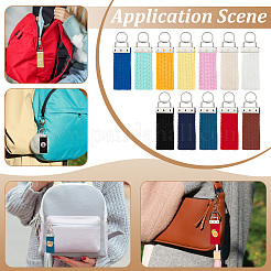 12 Schlüsselanhänger aus Polycotton&nbsp;KEYC-BC00002