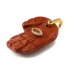 Natürliche geschnitzte Anhänger aus rotem Jaspis&nbsp;GG-CBA5963-01D-NH