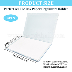Transparente Verpackungsboxen aus Kunststoff mit Klappdeckel&nbsp;AJEW-WH20060-89