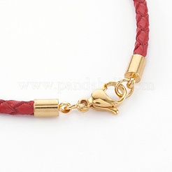 Geflochtenen Lederschnur Armband machen&nbsp;MAK-L018-04D
